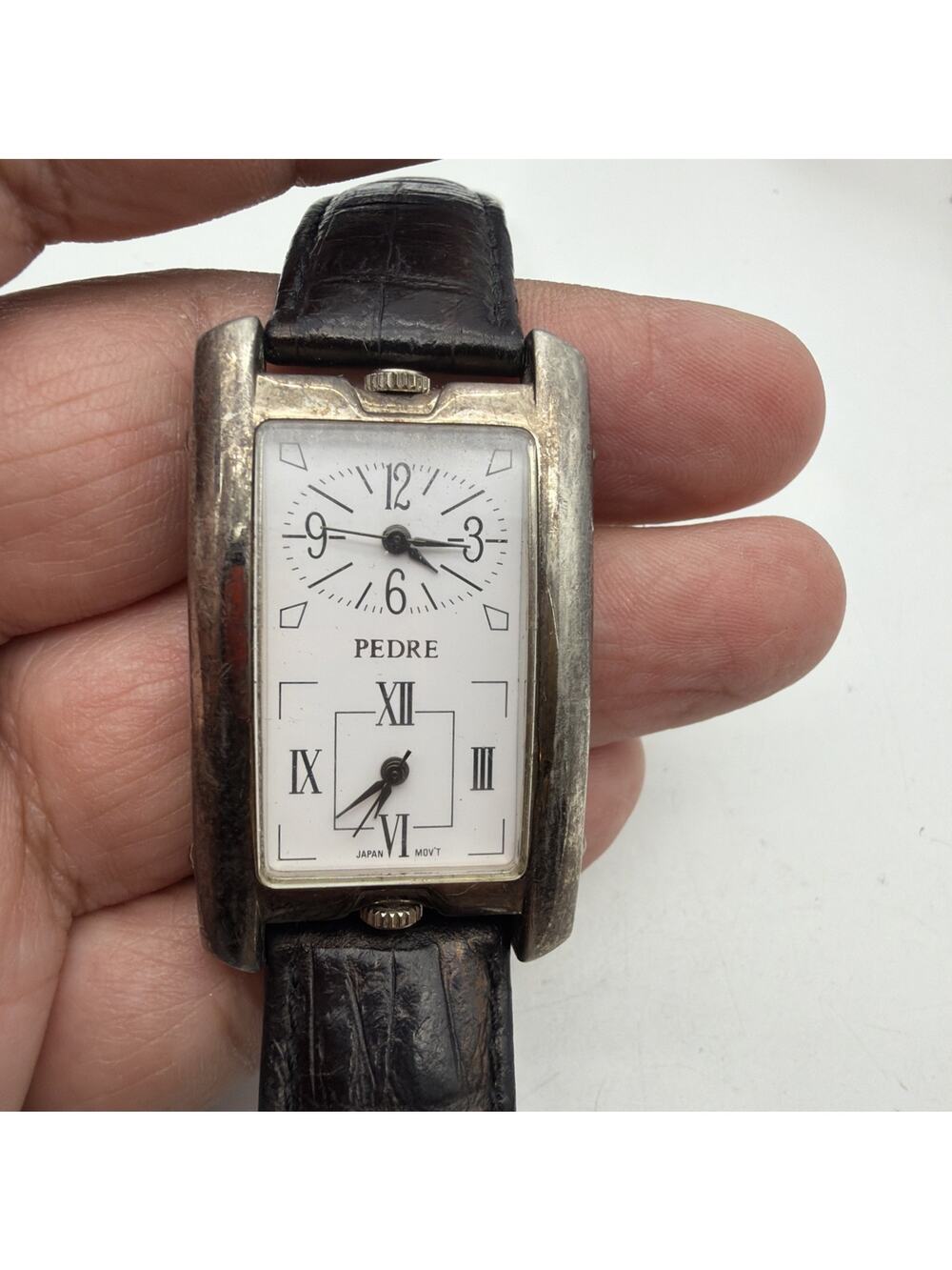 PEDRE DUAL TIME WRIST WATCH QUARTZ WORKING NEW Batteries
